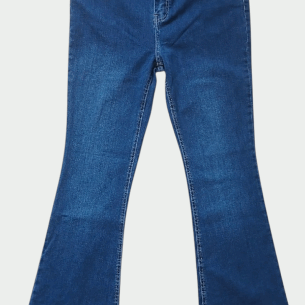 Plus Size Flared Jeans - Dark Washed