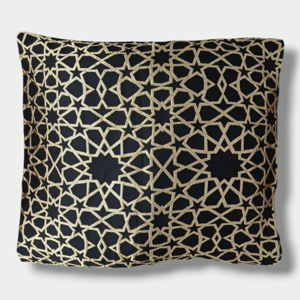 Gold Grid Pillow Cover