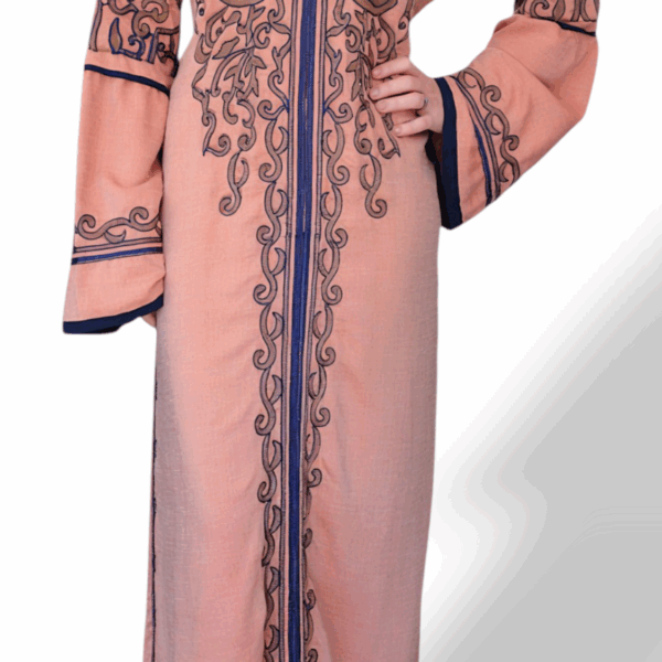 Embroidered Kaftan Dress