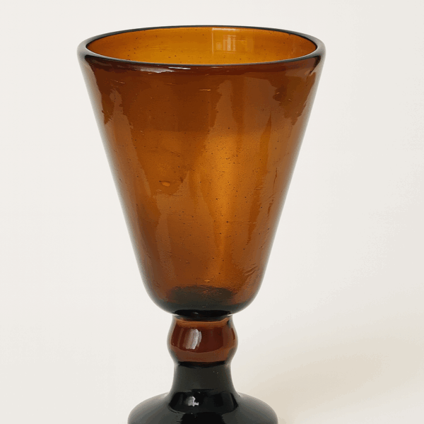 Handmade Recycled Glass Goblet