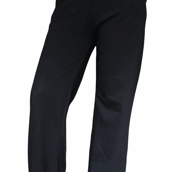Black Straight-Leg Pants