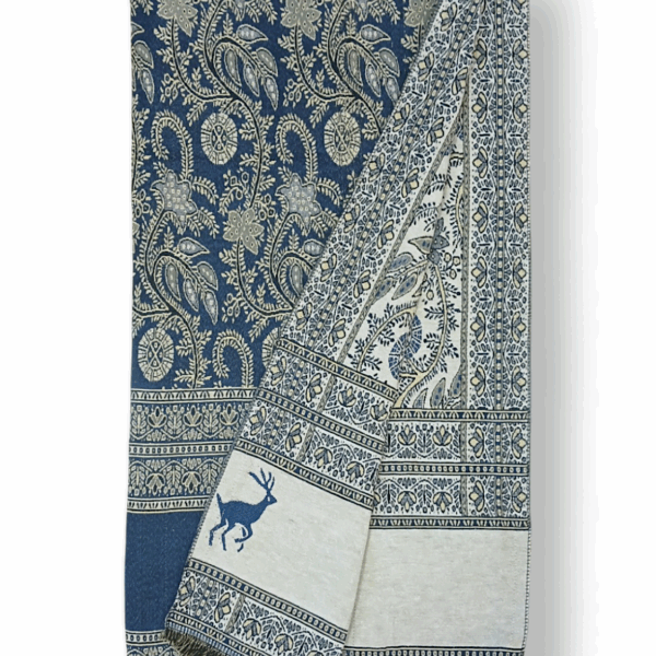 Woven Shawl With Stag Motive