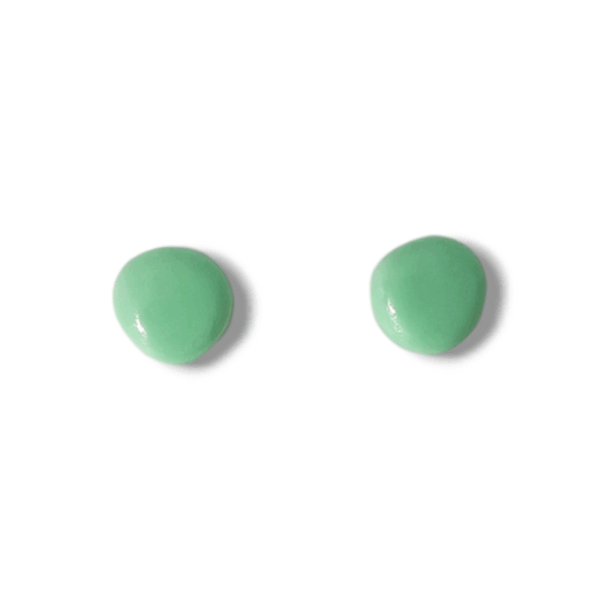 Round Stud Earrings- Handmade Clay Earrings Collection